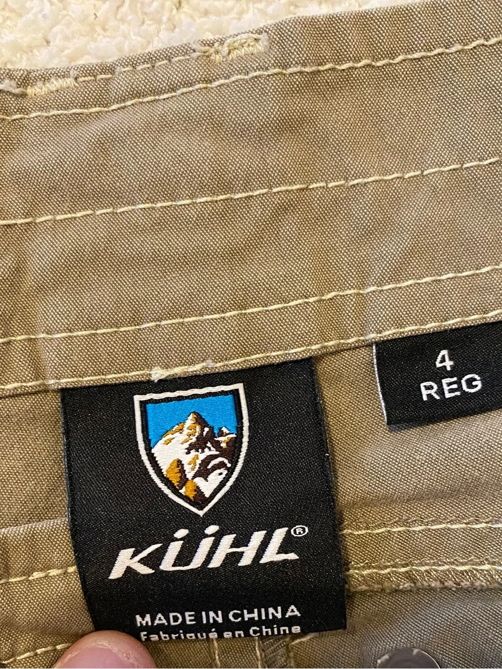 Kuhl Women's Lightweight Hiking Cargo Pants, Size 4 Regular, Olive Green